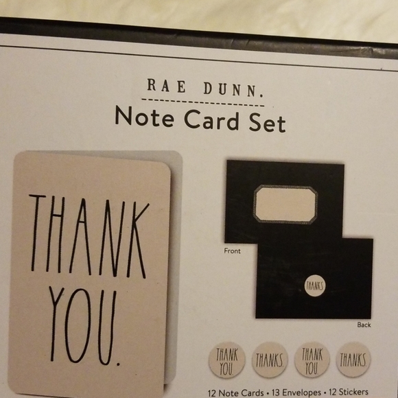 Rae Dunn THANK YOU. Card Set - Picture 2 of 2